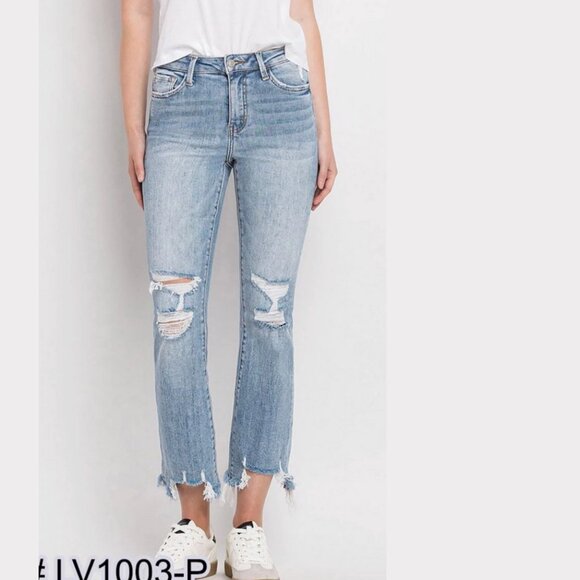 Lovervet by Vervet High Rise Skinny distressed Jeans size 25 - Picture 12 of 16